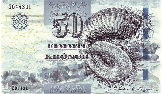 Wyspy Owcze 50 kroner Muszla 2011 P-29