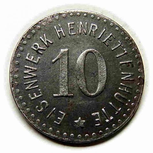 10 fenigów Przemków Primkenau Henriettenhutte