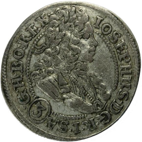 3 krajcary 1709 Józef I Habsburg Brzeg