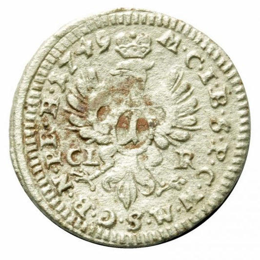 1 krajcar 1749 Fryderyk II Wielki Niemcy Bayereuth