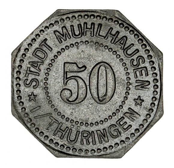 50 fenigów 1917 Muhlhausen Saksonia