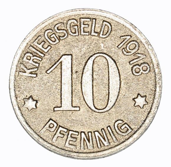 10 fenigów 1918 Koblencja Nadrenia