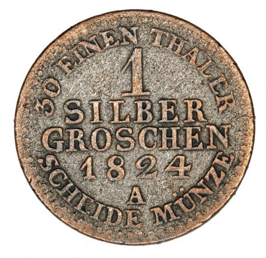1 grosz srebrny 1824 Fryderyk Wilhelm III Niemcy Prusy Berlin A