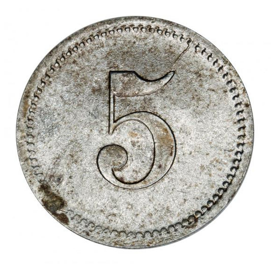 5 fenigów Teterow Meklemburgia Schwerin