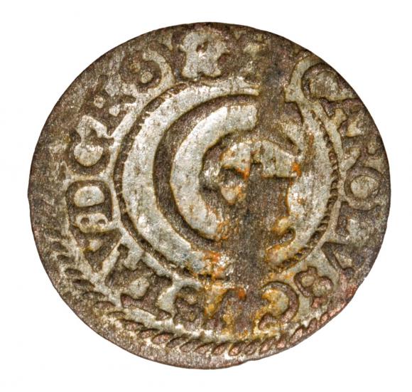 Szeląg 1654 Karol Gustaw Ryga
