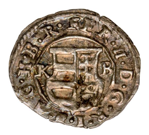 Denar 1631 Ferdynand II Habsburg Węgry Kremnica