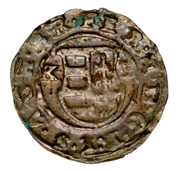 Denar 1634 Ferdynand II Habsburg Węgry Kremnica