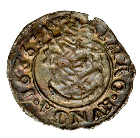 Denar 1636 Ferdynand II Habsburg Węgry Kremnica