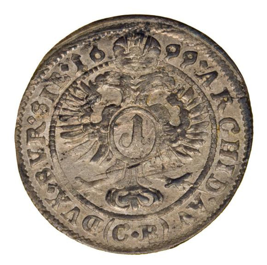 1 krajcar 1699 Leopold I Habsburg Śląsk Brzeg