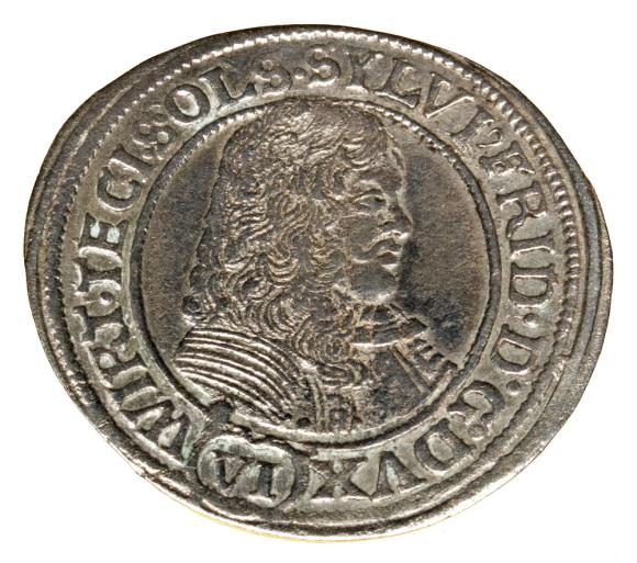 6 krajcarów 1674 Sylwiusz Fryderyk Witemberski Oleśnica