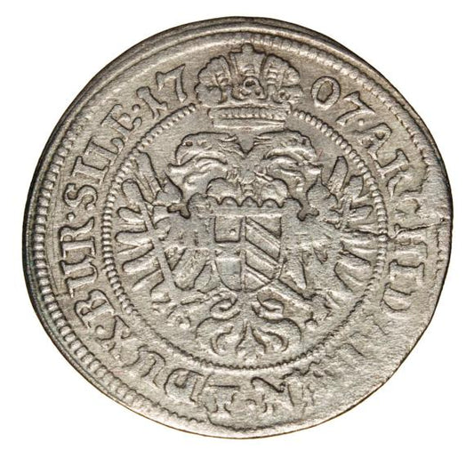 3 krajcary 1707 Józef I Habsburg Śląsk Wrocław