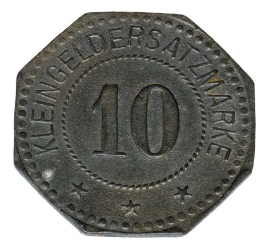 10 fenigów Menteroda Gewerkschaft Volkenroda Menteroda