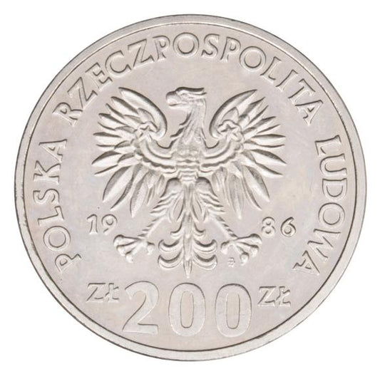 200 złotych 1986 Władysław Łokietek próba nikiel