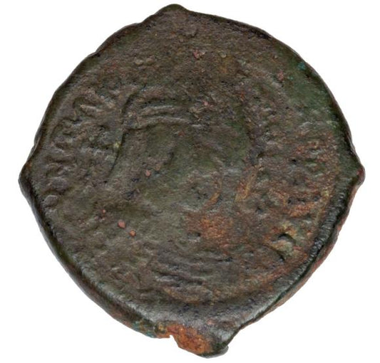 1/2 follis 582-602 Maurycjusz Bizancjum Saloniki