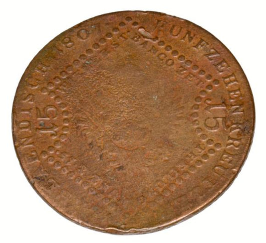 15 krajcarów 1807 Franciszek I Habsburg Austria Wiedeń