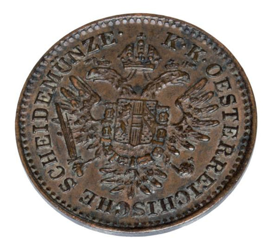 1/4 krajcara 1851 Franciszek Józef I Węgry Wiedeń