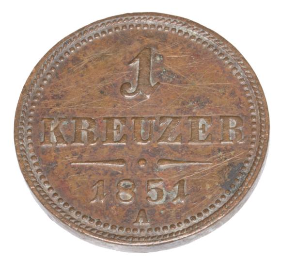 1 krajcar 1851 Franciszek Józef I Austria Wiedeń