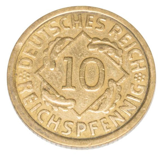 10 reichspfennig 1925 Niemcy Karlsruhe G