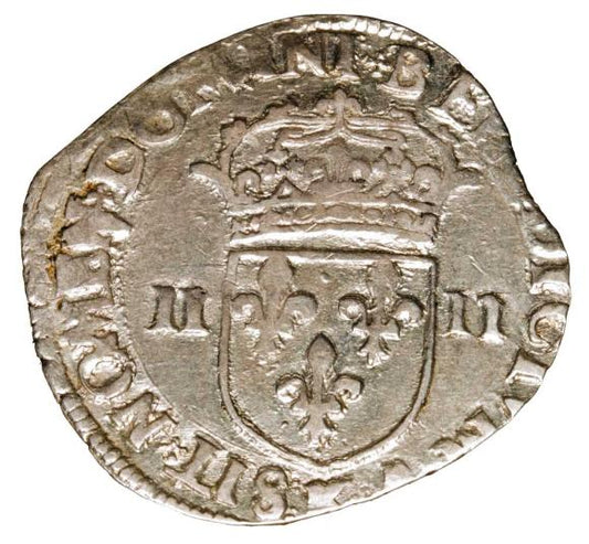 1/4 ecu 1591 Henryk IV Wielki Francja Bordeaux