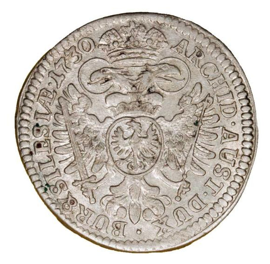 3 krajcary 1730 Karol VI Habsburg Śląsk Wrocław