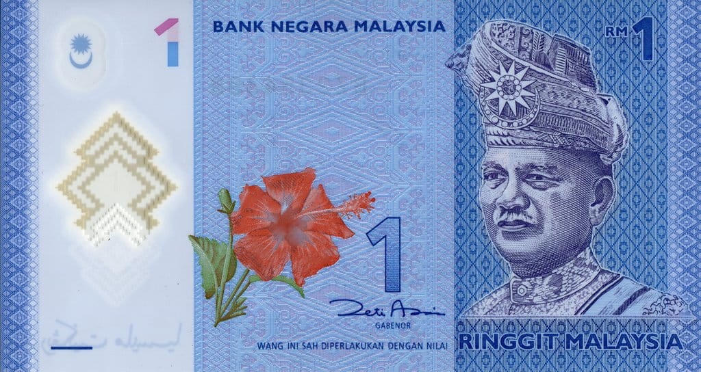 Malezja 1 Ringgit Hibiskus 2012 P-51