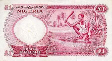 Nigeria 1 funt rolnik 1967 P-8
