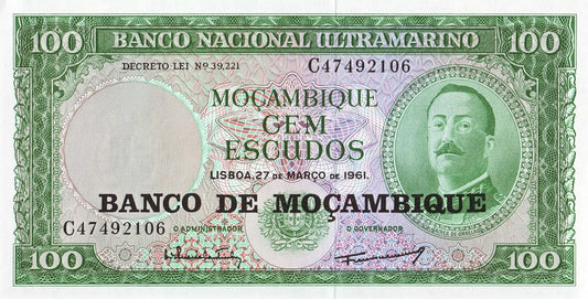 Mozambik 100 escudos A. de Ornelas 1976 P-117