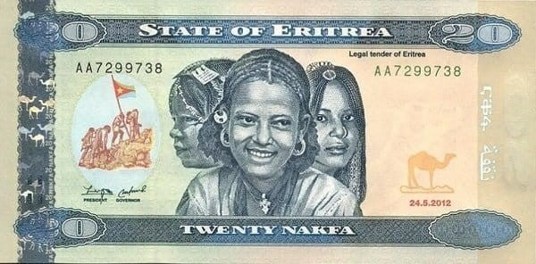 Erytrea 20 nakfa Rolnicy 2012 P-12