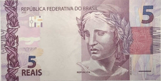 Brazylia 5 reali Czapla biała 2019 P-253f