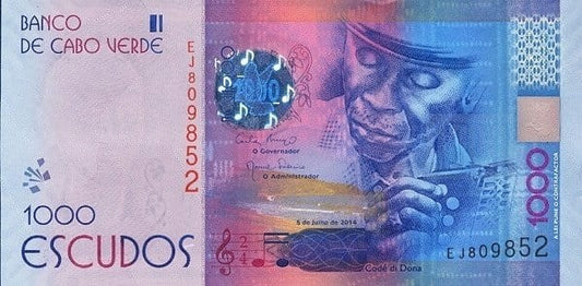 Cabo Verde 1000 Code di Dona 2014 P-73