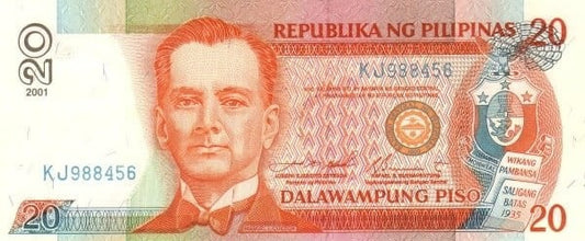 Filipiny 20 piso Pałac 2001 P-182f