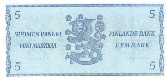 Finlandia 5 mk Herb 1963 P-106A