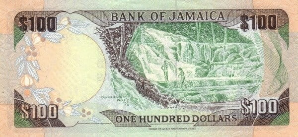 Jamajka 100 $ Wodospad 1986 P-74