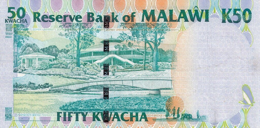 Malawi 50 kwacha 40 lat niepodległości 2004 P-49