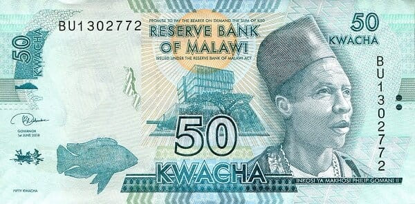 Malawi 50 kwacha Park Kasungu- Słonie 2018 P-64e