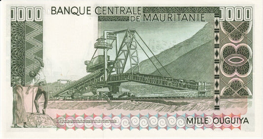 Mauretania 1000 Ouguiya Kopalnia 1975 P-3C
