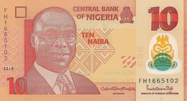 Nigeria 10 naira Kobiety z misami 2018 P-39i
