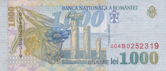 Rumunia 1000 leu M. Eminescu 1998 P-106