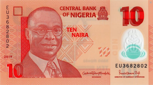 Nigeria 10 naira Kobiety z misami 2019 P-39j