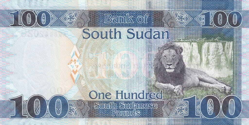 Sudan Południowy 100 funtów Lew 2019 P-15d