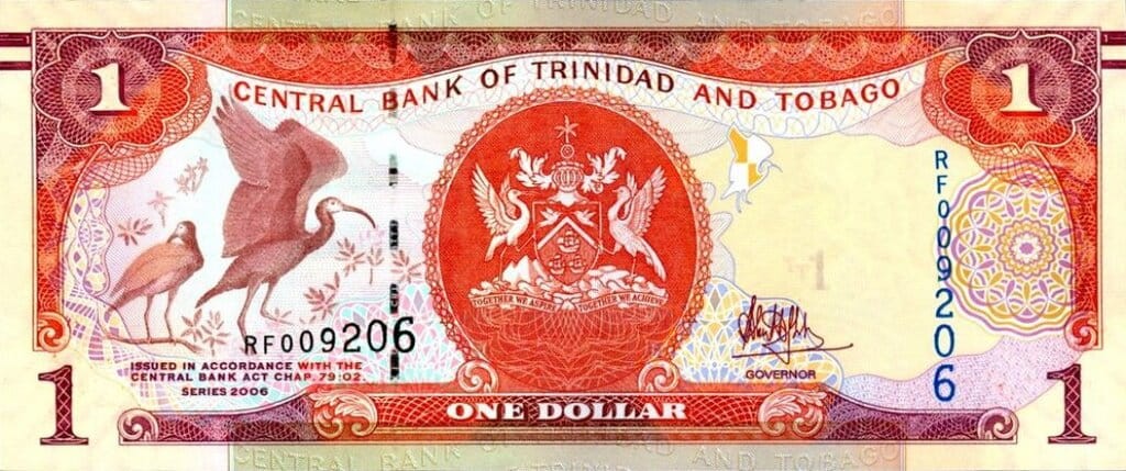Trynidad i Tobago 1 $ Ptaki 2016 P-46c