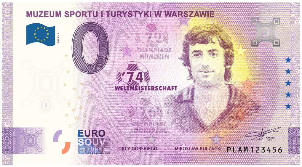 0 euro Polska Muzeum Sportu J. Bulzacki 2021.1