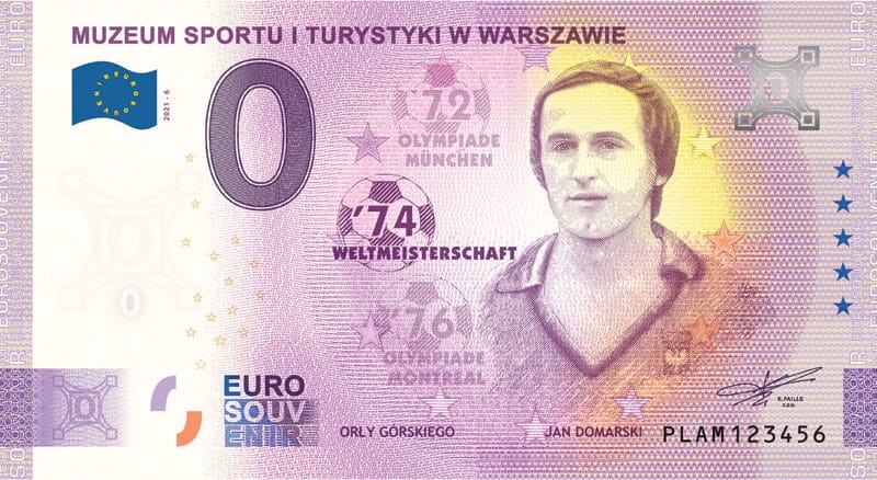 0 euro Polska Muzeum Sportu J. Domarski 2021.1