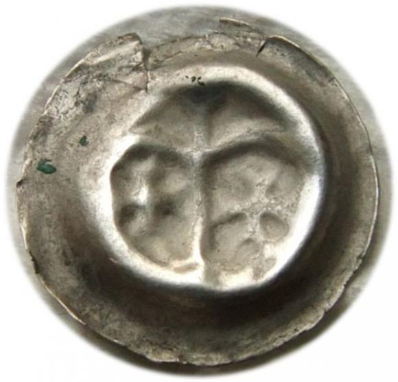 Brakteat arkady z krzyżami Zakon Krzyżacki