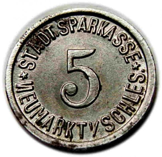 5 fenigów 1919 Środa Śląska / Neumarkt