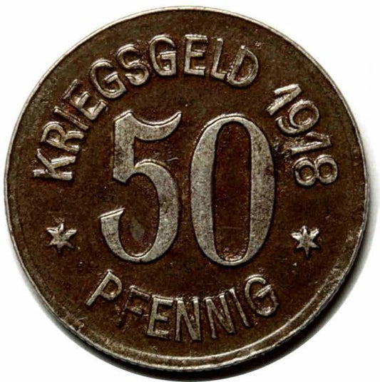 50 fenigów 1918 Wodzisław Śląski / Loslau