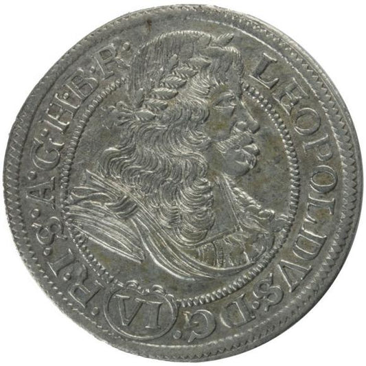 6 krajcarów 1674 Leopold I Habsburg Wrocław