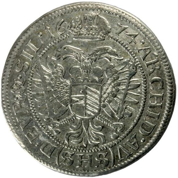 6 krajcarów 1674 Leopold I Habsburg Wrocław