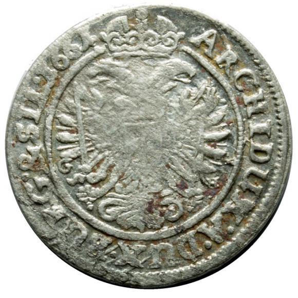 3 krajcary 1661 Leopold I Habsburg Śląsk Wrocław