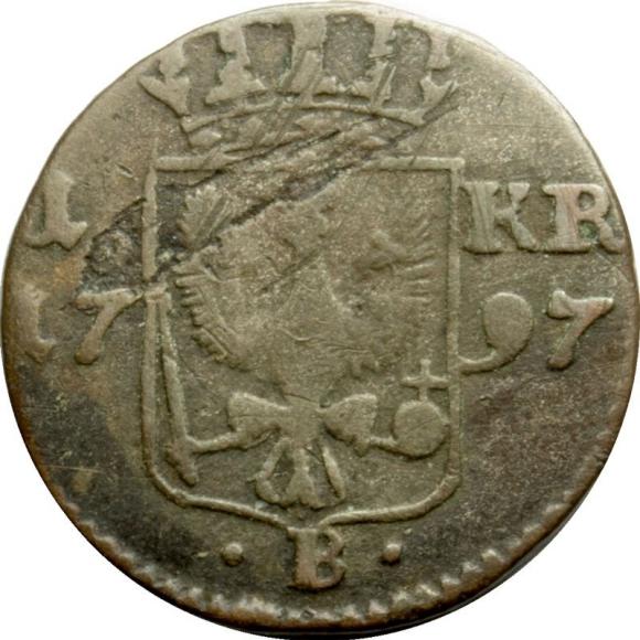 1 krajcar 1797 Fryderyk Wilhelm II Wrocław